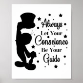 Poster Que votre conscience soit votre guide Jiminy (Devant)