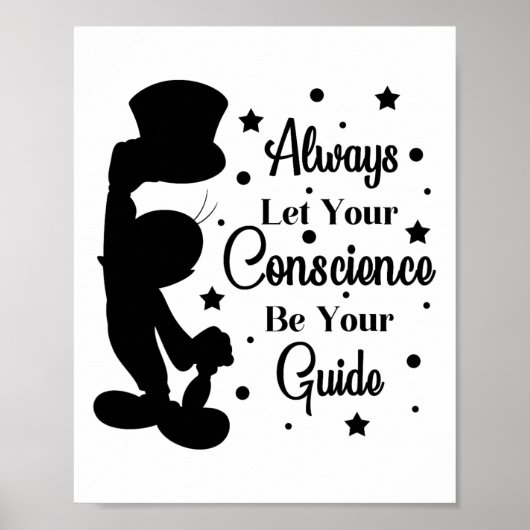 Poster Que votre conscience soit votre guide Jiminy  (Devant)
