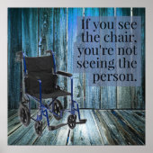 Poster Que voyez-vous ? Fauteuil roulant (Devant)