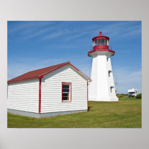 Poster Québec, Canada. Phare du Cap D'Espoir.