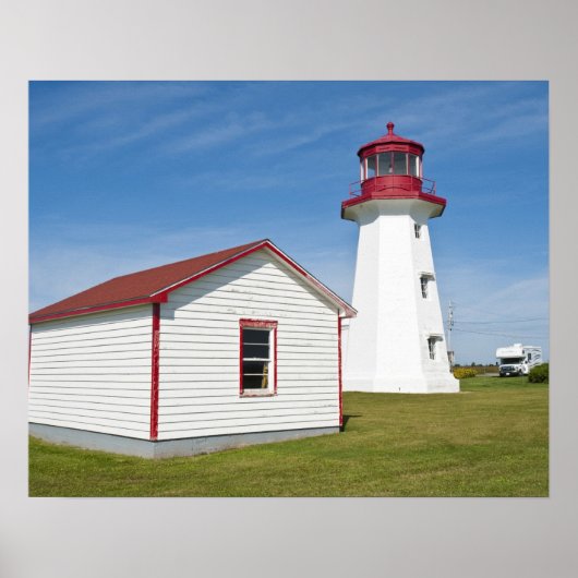Poster Québec, Canada. Phare du Cap D'Espoir. (Devant)