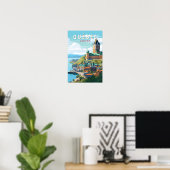 Poster Québec Canada Voyage Art Rétro (Bureau à domicile)
