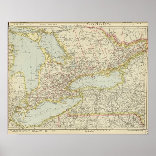 Poster Québec, Ontario, Canada (Devant)