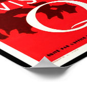 Poster Québec, paysage, Canada, nature, voyage vintage (Coin)