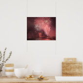 Poster Québec, Québec, Canada. Feu d'artifice au Parc 2 (Cuisine)