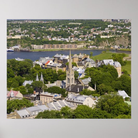 Poster Québec, Québec, Canada. Vue plongeante sur la (Devant)