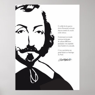 Poster Québec Samuel de Champlain 1608 Nouvelle-France