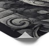 Poster Queen Cat - Dia de Los Muertos, Style crâne de suc (Coin)