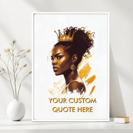 Poster Queen Crown Portrait-Create Your Own Motivational