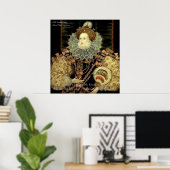 Poster Queen Elizabeth 1 Love/Honor Love Citation (Bureau à domicile)