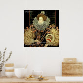 Poster Queen Elizabeth 1 Love/Honor Love Citation (Cuisine)
