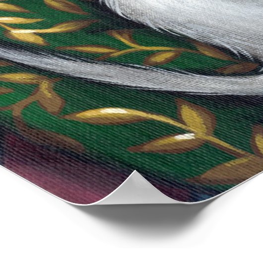 Poster Queen Elizabeth et Ermine Art Imprimer tudor (Coin)