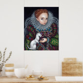 Poster Queen Elizabeth et Ermine Art Imprimer tudor (Cuisine)