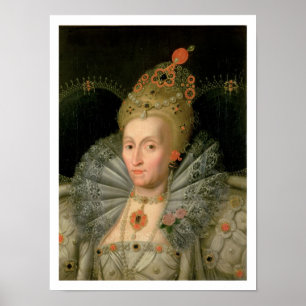 Poster Queen Elizabeth I (portrait de bust length)