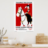 Poster Queen Elizabeth II London Trooping the Colour  Pos (Cuisine)