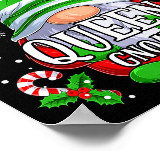 Poster Queen Gnome Christmas Pajamas Matching Family Grou (Coin)