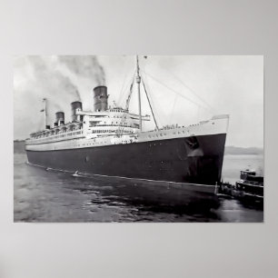 Poster Queen Mary 1958