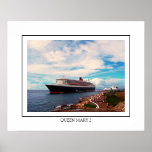 Poster Queen Mary 2 Cruise Ship