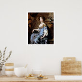 Poster Queen Mary II par Sir Peter Lely (Cuisine)