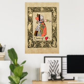 Poster Queen of Hearts, Alice's Adventures in Wonderland (Bureau à domicile)