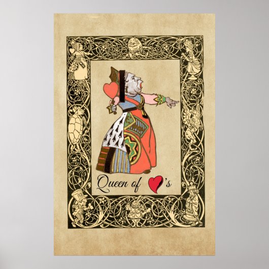 Poster Queen of Hearts, Alice's Adventures in Wonderland (Devant)