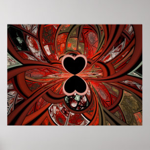 Poster Queen Of Hearts Fractal