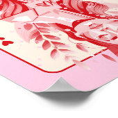 Poster Queen of Hearts Preppy Art (Coin)