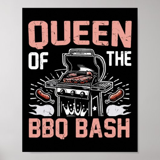 Poster Queen Of The Bbq Bysh Bbq Party (Devant)