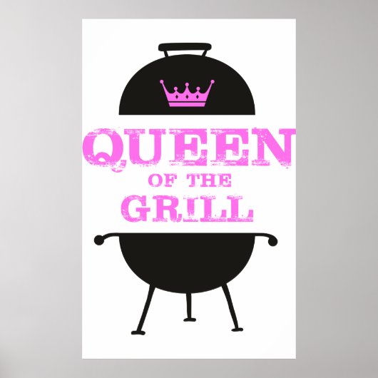 Poster Queen Of The Grill, Couronne Rose (Devant)