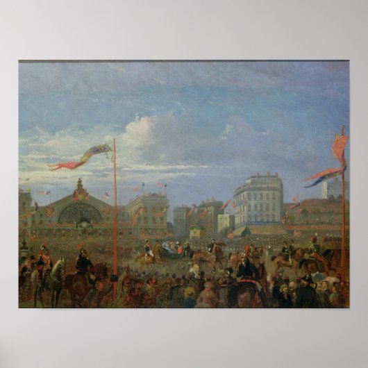 Poster Queen Victoria Arrivée à la Gare de l'Est (Devant)