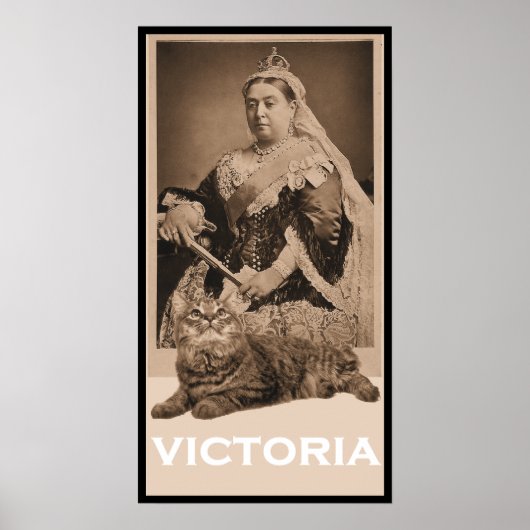 Poster Queen Victoria et Kitty (Devant)
