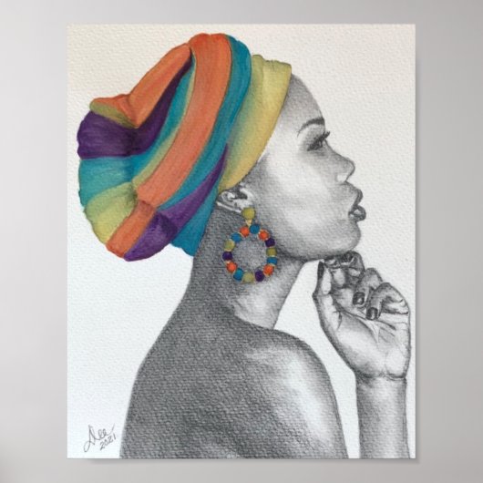Poster QuEENCONFIDENCE Premium Canvas Print (8x10) (Devant)