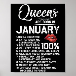 Poster Queens Are Born dans Ianary Birthday