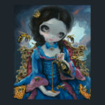 Poster Queen's ART IMPRIMER Rococo Pop Surréalisme<br><div class="desc">"Reine des abeilles" - un de mes premiers tableaux spéciaux pour FaerieCon 2012. L'original lui-même vendu à l'exposition mais j'ai des imprimés et des affiches disponibles! Ce portrait de style Rococo d'une belle reine et de ses abeilles est un peu sinistre. Il y a beaucoup de petits détails d'abeilles ici...</div>