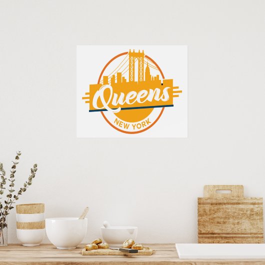 Poster Queens New York (Cuisine)