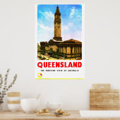 Poster Queensland Sunshine State Brisbane (Cuisine)