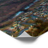 Poster Queenstown Mountainview Nouvelle-Zélande (Coin)