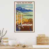 Poster Queenstown Nouvelle-Zélande (Cuisine)