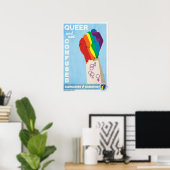 Poster Queer et non confondu (Bureau à domicile)
