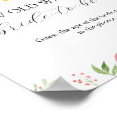 Poster Quel âge avait la future mariée Jeu de Baby Shower (Coin)