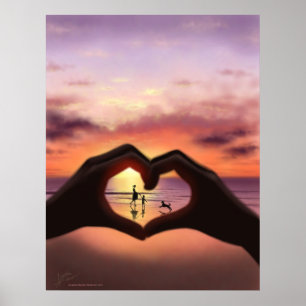 Poster Quel amour signifie à moi la copie d'art
