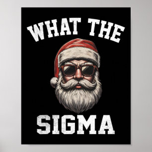 Poster Quel est le mème de Noël drôle de Sigma Santa Xmas