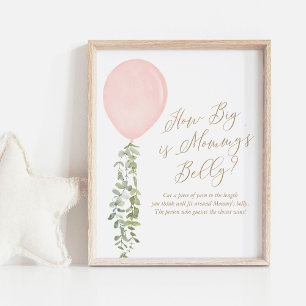 Poster Quel est l'importance du Baby shower de ballon ros