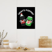 Poster Quel est Poppin Funny Soda Pun Pop Dark BG (Cuisine)