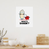 Poster Quel est Shakin Funny Cherry Milkshake Pun (Cuisine)