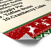 Poster Quel est votre jeu de pull moche de Noël pour elfe (Coin)
