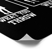 Poster Quel lancer quel lancer drôle de lutte et de baseb (Coin)