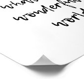 Poster Quel monde merveilleux (Coin)