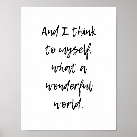 Poster Quel monde merveilleux (Devant)