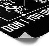 Poster Quel Part De Ne Comprenez-Vous Pas Cadeau D'Ingéni (Coin)